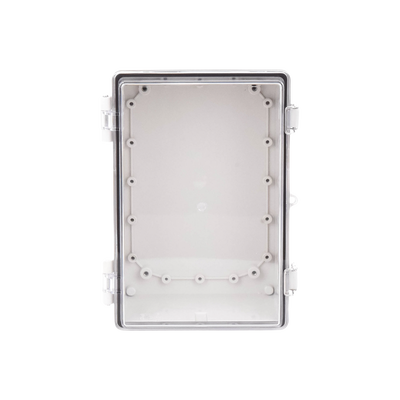 Gabinete Plástico ABS, Puerta Transparente, Uso en Intemperie IP66 (190 x 290 x 140 mm) cierre por Broche Inoxidable y Permite Cerrado con Candado y Llave (Perno 5mm) No Incluido