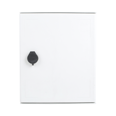 Gabinete de Poliéster IP65 Uso en Intemperie (250 x 300 x 140 mm) con Placa Trasera Interior de Plástico (Incluye Chapa y Llave).