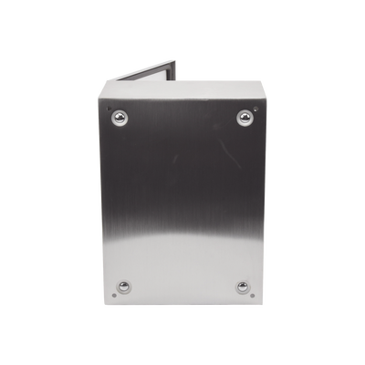 Gabinete de Acero Inoxidable IP66 Uso en Intemperie (300 x 400 x 200 mm) con Placa Interna Galvanizada.