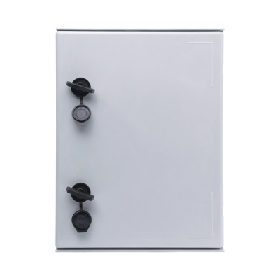 Gabinete de Poliéster IP65 Uso en Intemperie (300 x 400 x 200 mm) con Placa Trasera Interior de Plástico (Incluye Chapa y Llave).