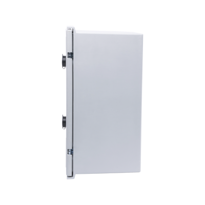 Gabinete de Poliéster IP65 Uso en Intemperie (300 x 400 x 200 mm) con Placa Trasera Interior de Plástico (Incluye Chapa y Llave).