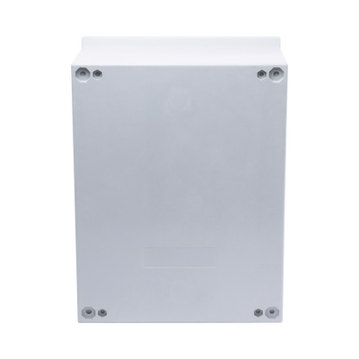 Gabinete de Poliéster IP65 Uso en Intemperie (300 x 400 x 200 mm) con Placa Trasera Interior de Plástico (Incluye Chapa y Llave).