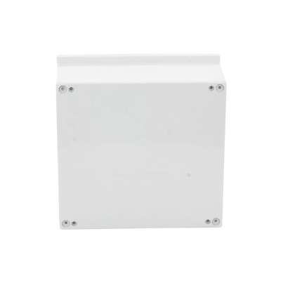 Gabinete de Poliéster IP65 Uso en Intemperie (400 x 400 x 200 mm) con Placa Trasera Interior de Plástico (Incluye Chapa y Llave).