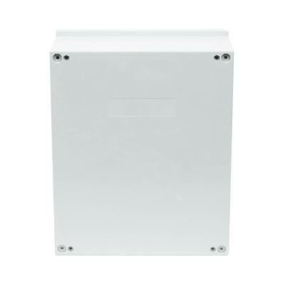 Gabinete de Poliéster IP65 Uso en Intemperie (400 x 500 x 200 mm) con Placa Trasera Interior de Plástico (Incluye Chapa y Llave).