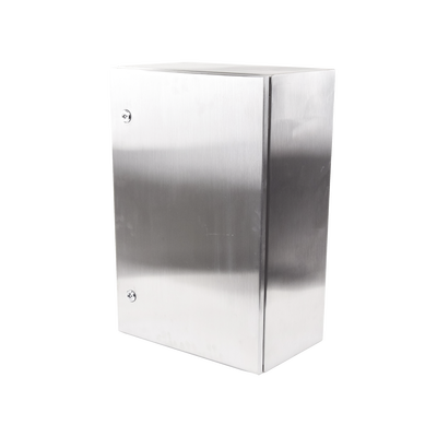 Gabinete de Acero Inoxidable IP66 Uso en Intemperie (400 x 600 x 250 mm) con Placa Interna Galvanizada.