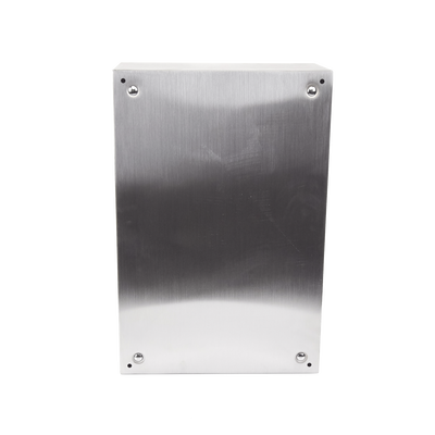 Gabinete de Acero Inoxidable IP66 Uso en Intemperie (400 x 600 x 250 mm) con Placa Interna Galvanizada.