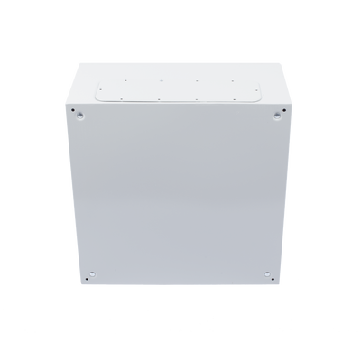 Gabinete de Acero IP66 Uso en Intemperie (600 x 600 x 300 mm) con Placa Trasera Interior Metálica y Compuerta Inferior Atornillable (Incluye Chapa y Llave T).