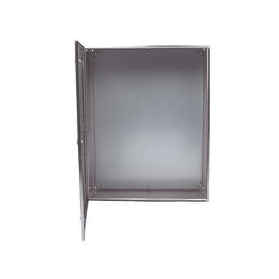 Gabinete de Acero Inoxidable IP66 Uso en Intemperie (800 x 1000 x 300 mm) con Placa Interna Galvanizada.