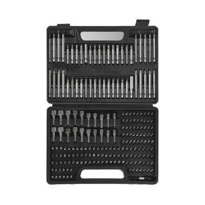 Juego de 208 Puntas para Taladro Entrada Hexagonal 1/4". Incluye Estuche.