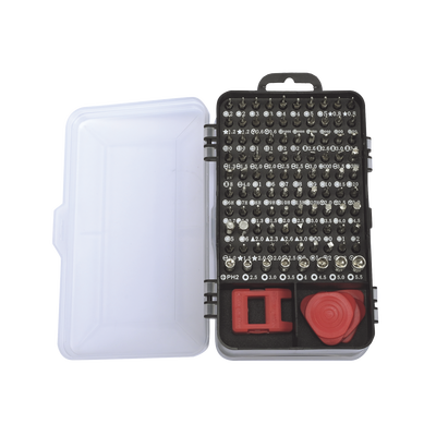 Juego de Reparación de Pantallas o Dispositivos Electrónicos de Uso Fino con 115 piezas con Estuche de Almacenaje.