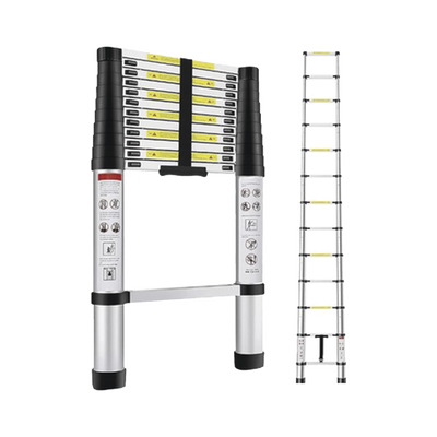 Escalera Telescópica de Aluminio de 3.8 Metros de Altura