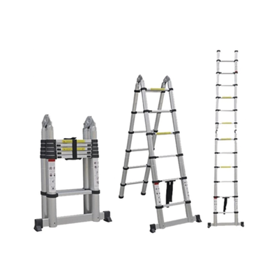 Escalera Telescópica de Aluminio Tipo Tijera de 1.9 + 1.9 Metros de Altura