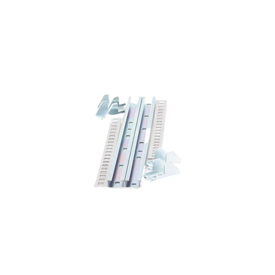 Juego de 2 Herrajes Metálicos para Fijación de Gabinetes Línea PST de 60 cm de ancho. Aplicable en Poste Cuadrado o Redondo.