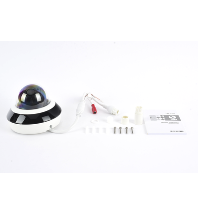 Mini Domo PTZ IP 2 Megapixel / 4X Zoom / H.265+ / 20 mts IR EXIR / WDR 120dB / PoE / IK10 / Exterior IP66 / Ultra Baja Iluminación / Micrófono Integrado / PoE