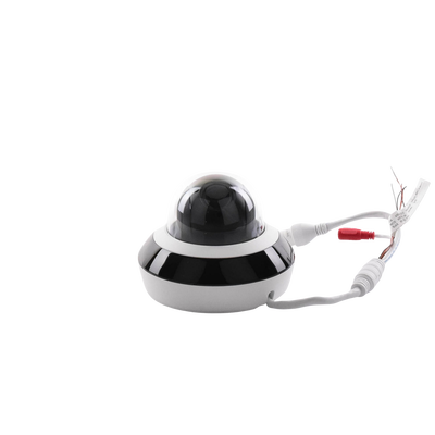 Mini Domo PTZ IP 2 Megapixel / 4X Zoom / H.265+ / 20 mts IR EXIR / WDR 120dB / PoE / IK10 / Exterior IP66 / Ultra Baja Iluminación / Micrófono Integrado / PoE