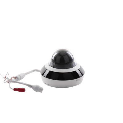 Mini Domo PTZ IP 2 Megapixel / 4X Zoom / H.265+ / 20 mts IR EXIR / WDR 120dB / PoE / IK10 / Exterior IP66 / Ultra Baja Iluminación / Micrófono Integrado / PoE