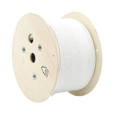Bobina de Cable UTP de 4 Pares, Vari-MaTriX, Cat6A, 23 AWG, LSZH (Libre de Gases Tóxicos), Color Blanco, 305m