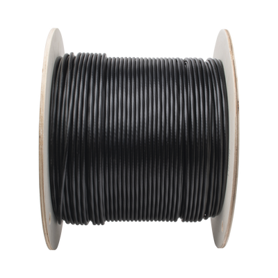 Bobina de Cable UTP de 4 Pares, PanNet, Para Exterior con Gel, Cat6 (23 AWG), Industrial para Climas Extremos, Color Negro, 305 m
