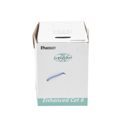 Bobina de Cable UTP 305 m. de Cobre, TX6000™ PanNet, Reelex, Azul, Categoría 6 Mejorado (23 AWG), PVC (CMR, Riser), de 4 pares