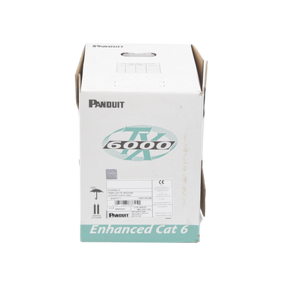 Bobina de Cable UTP 305 m. de Cobre, TX6000™ PanNet, Reelex, Azul, Categoría 6 Mejorado (23 AWG), PVC (CMR, Riser), de 4 pares