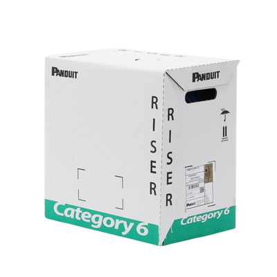 Bobina de Cable UTP, Categoría 6 de Alto Rendimiento (+350 MHz),  23 AWG, PVC (CMR, Riser), Bobina de 305 m, Color Azul