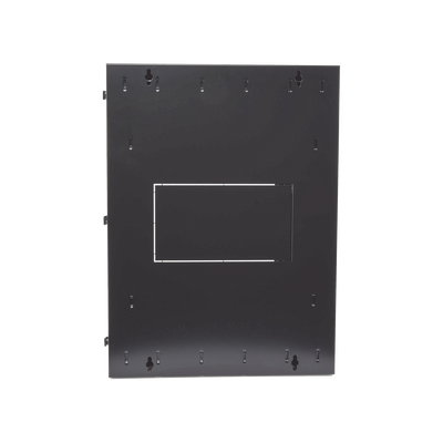 Gabinete PanZone de Montaje en Pared, de 19in, Puerta con Ventana de Seguridad, 18 UR, 635mm de Profundidad, Color Negro