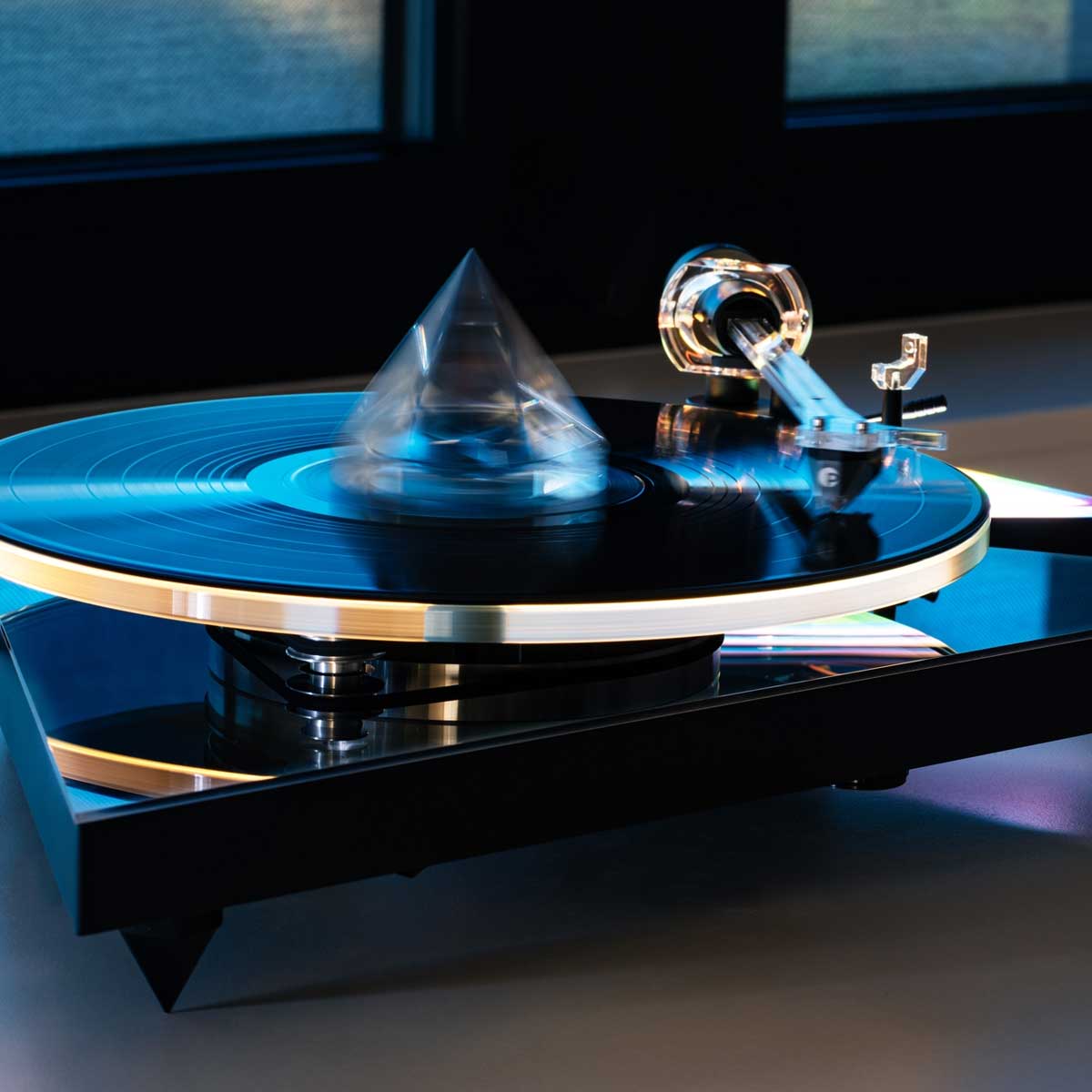 Pro-Ject GLASS RECORD WEIGHT Peso para tornamesa DARK SIDE OF THE MOON