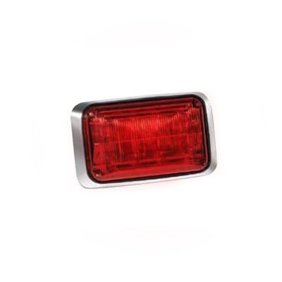 Luz de advertencia Quadraflare LED con flasher integrado y mica de color rojo