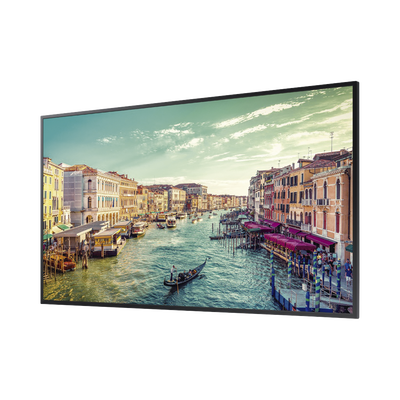 Pantalla Profesional de 85", Resolución UHD 3840X2160 PIX., Entradas de Video  DVI / HDMI / DisplayPort / HDCP, Bocinas Integradas 10W. Compatible VESA