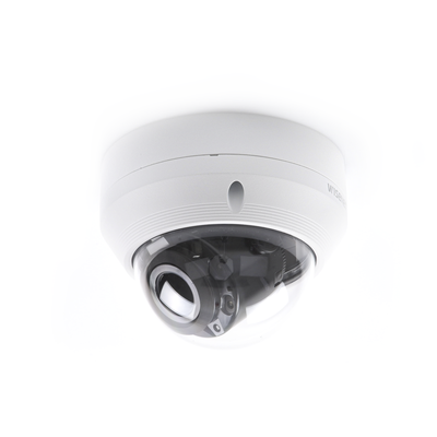 Cámara IP Tipo Domo Antivandálico 2 Megapíxel / Lente Motorizado 3.2-10mm / IR 30M / WDR 120db / Exterior IP66 / H.265 & WiseStream / Entrada de audio