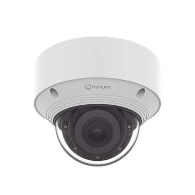 Cámara IP Tipo domo Antivandálica 5 Megapíxel / Lente Varifocal 3.2 - 10mm / IR 30M / WDR 120db / IP66 / H.265 & WiseStream / Inteligencia Artificial Deteccion de Personas y vehiculos