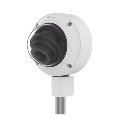 Cámara IP Tipo domo Antivandálica 5 Megapíxel / Lente Varifocal 3.2 - 10mm / IR 30M / WDR 120db / IP66 / H.265 & WiseStream / Inteligencia Artificial Deteccion de Personas y vehiculos