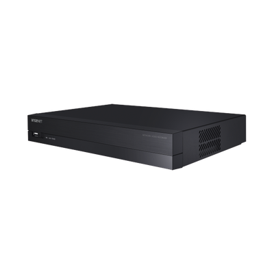 NVR 8 Megapíxel / 8 canales / H.265 / P2P Wisenet / 8 puertos PoE