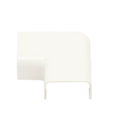 Conexión en ángulo recto "L", para uso con canaleta LD10, material ABS, Color Blanco Mate