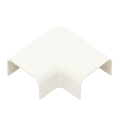 Conexión en ángulo recto "L", para uso con canaleta LD10, material ABS, Color Blanco Mate