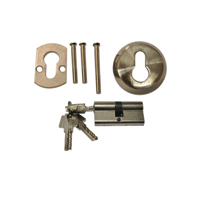 Cerradura de embutir auxiliar de bulones, sin resbalón y escudo E300L.