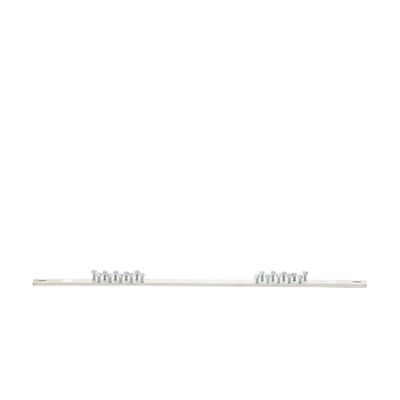 Barra de Conexión a Tierra, Para Rack de 19", Con 20 Orificios Para Conexión Rápida de Equipos, Incluye 20 Tornillos # 12-24 x 1/2" Instalados
