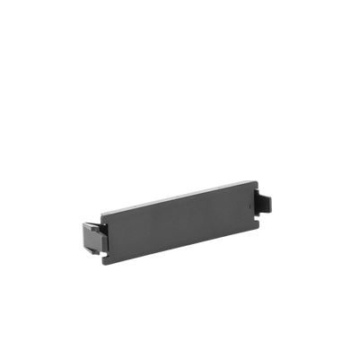 Placa adaptadora Quick-Pack, Ciega, Color Negro