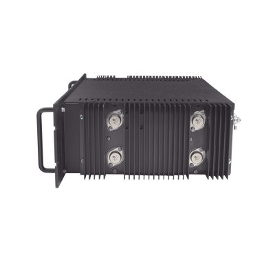 Fuente de poder 13.8Vcc, 50A, lineal regulada con circuito cargador de baterías, medidores, para instalación en rack