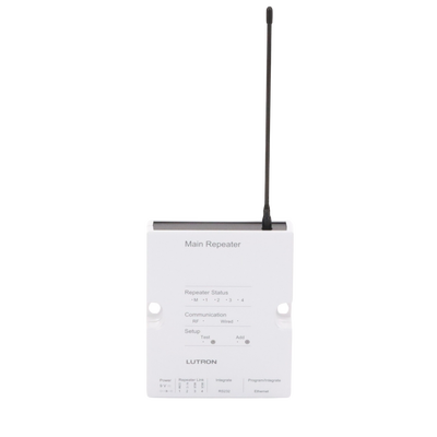 Controlador HUB principal para RadioRa2 LUTRON, soporta 100 dispositivos, 4 repetidores, programacion vía software PC. Alcance total del sistema 2 HUB 8 rep