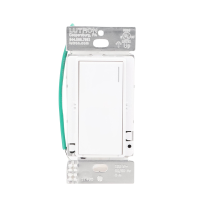 (RadioRa3) Apagador Sunnata color blanco para linea Radio Ra3, 8A de iluminacion, 5.8A Motor