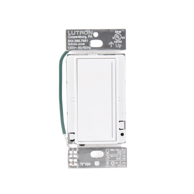 (RadioRa3) Atenuador  táctil SUNNATA Dimmer PRO color blanco mate para linea Radio Ra3, el cable neutro es opcional 250W LED / CFL