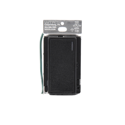 (RadioRA3) Apagador Auxiliar de pared, compañero de apagadores multilocación. Usar en 3 vías o escalera. Color negro.