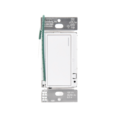 (RadioRA3) Apagador Auxiliar de pared, compañero de apagadores multilocación. Usar en 3 vías o escalera. Color blanco.