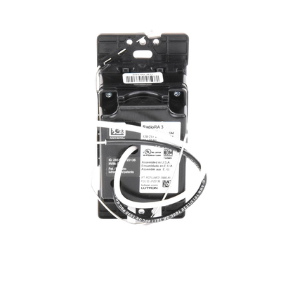 (RadioRa3) Botonera Sunnata Negro 3 escenas y 2 botones subir/bajar para Radio RA3, programe escenas diferentes en cada botón.