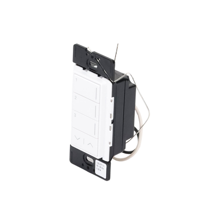 (RadioRa3) Botonera Sunnata Blanco 3 escenas y 2 botones subir/bajar para Radio RA3, programe escenas diferentes en cada botón.