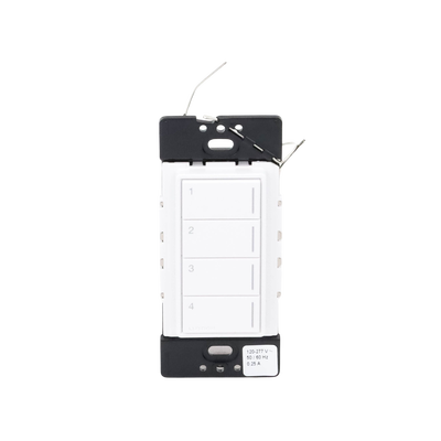 (RadioRa3) Botonera Sunnata Negro 4 escenas para Radio RA3, programe escenas diferentes en cada botón.