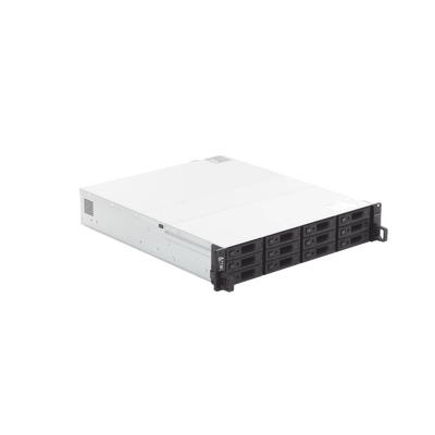 Servidor de Almacenamiento RackStation RS2423RP+ | 12 Bahías | 2U | Hasta 432 TB | Conectividad 10GbE | RAID Soportado | Fuentes de Alimentación Duales | Intercambio en Caliente | Compatibilidad con VMware y Hyper-V.