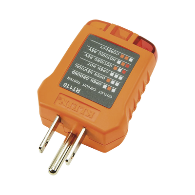 Probador de Tomacorrientes Estándar, con Secuencia de Luces para Indicar un Cableado Correcto/Incorrecto.