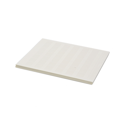 Paquete de Hojas con 2500 Etiquetas de Identificación Auto-laminadas para Impresora Láser/Inyección de Tinta, para Cables de 4.1 a 8.1 mm de Diámetro (10 - 6 AWG), Color Blanco